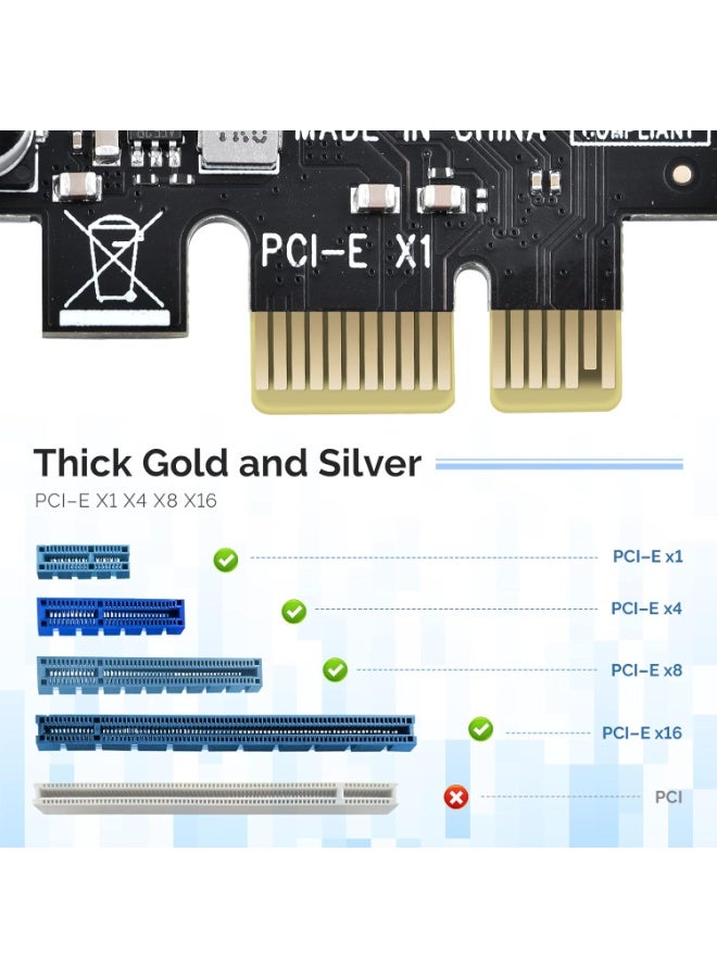 PCIe to USB 3.0 Expansion Card with 7 Ports – SuperSpeed 5Gbps USB Hub for Desktop PC - Image 5